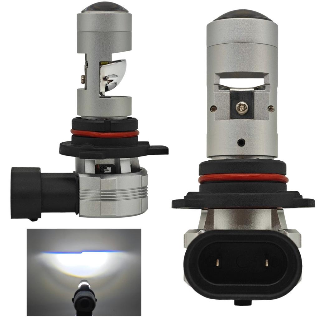 2 Pcs HiR 2 LED Bulbs 9012 12-24V Canbus, for US Lamps, Own Off-Road Cut-off Line