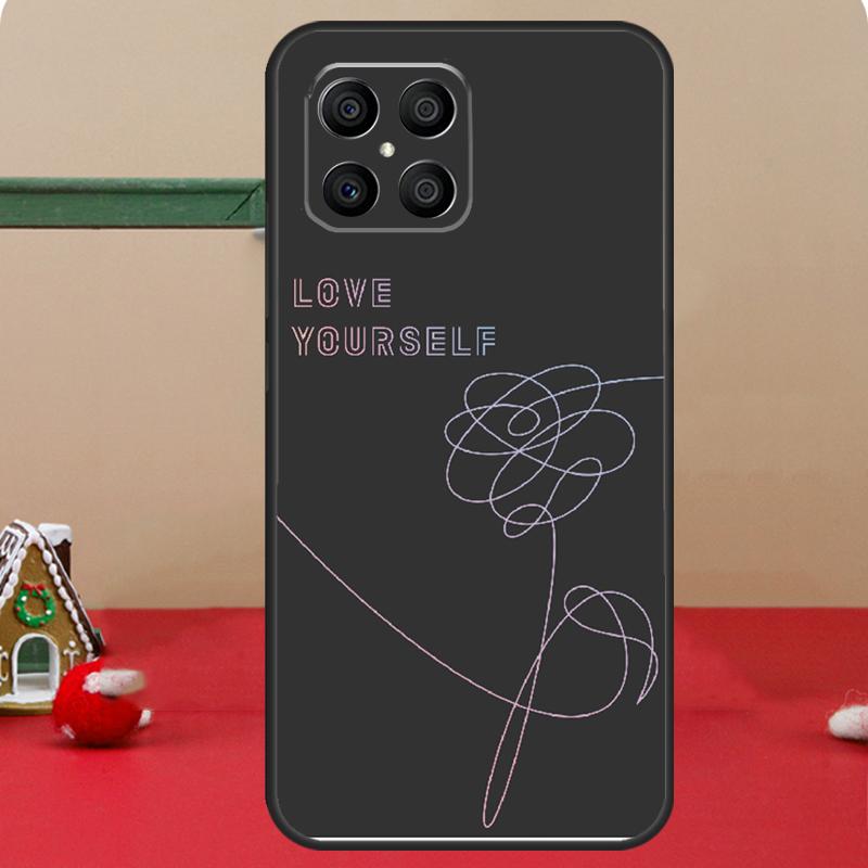 Love Yourself Flower Kpop Case For Honor Magic 7 Lite 5 6 8 Pro Honor 400 200 50 70 90 X8c X8a X8b X9a X9b X9c Cover