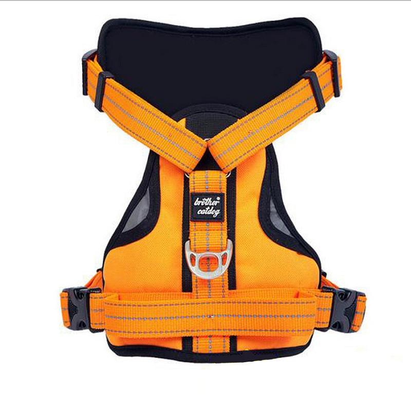 

Классический жилет для шлейки для больших собак JANPET, светоотражающие жилеты для дрессировки домашних животных, ошейники для больших собак, прочный нейлоновый ошейник, 3 цвета s