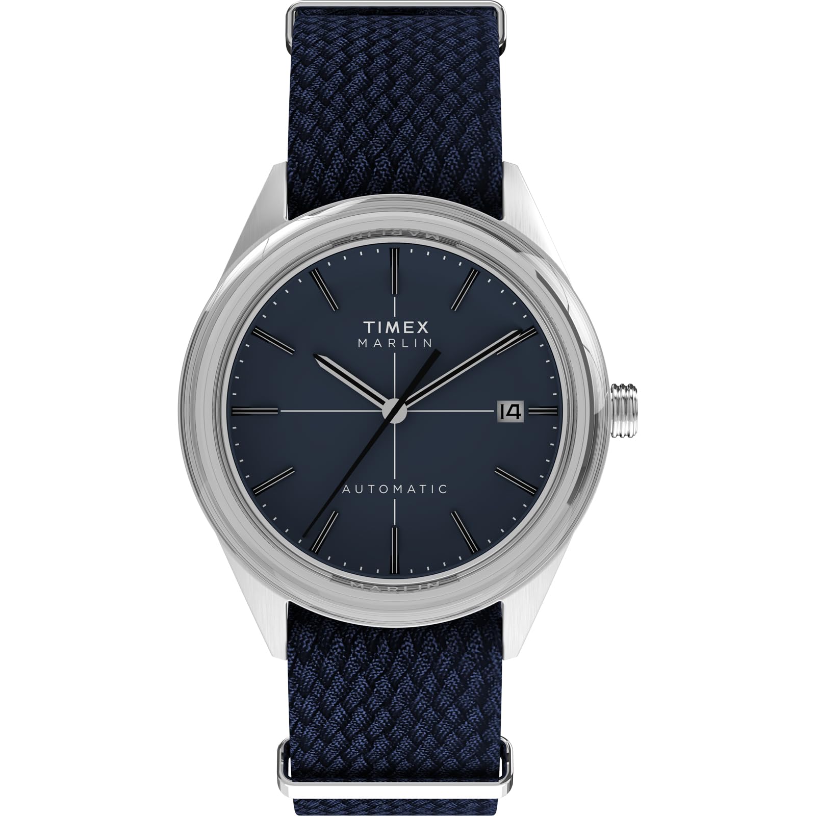 

TIMEX MerlinJet Automatic Watch, 5 ATM Water Resistant, Plastic, Navy Dial, TW2Y24500, Unisex [Parallel Import]