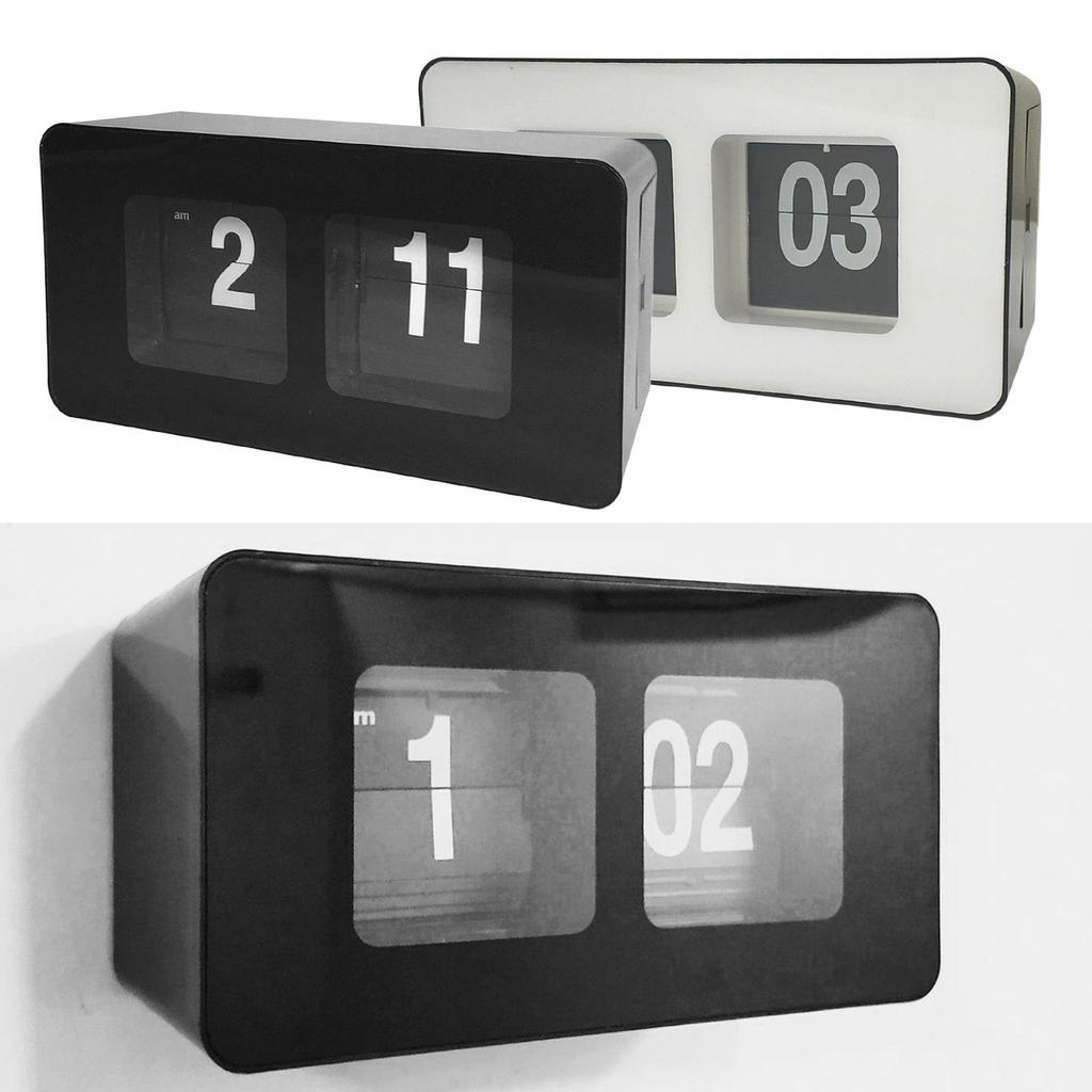 Retro Auto Clock Desk Table File Down Page Clocks Xmas Gift Bedroom