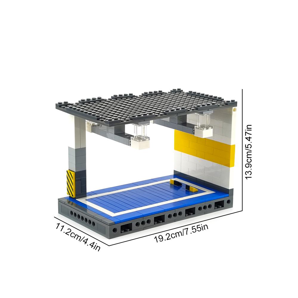 

MOC multi-storey car park model building block kit, vehicle storage display, city street view expansion, perfect birthday gift