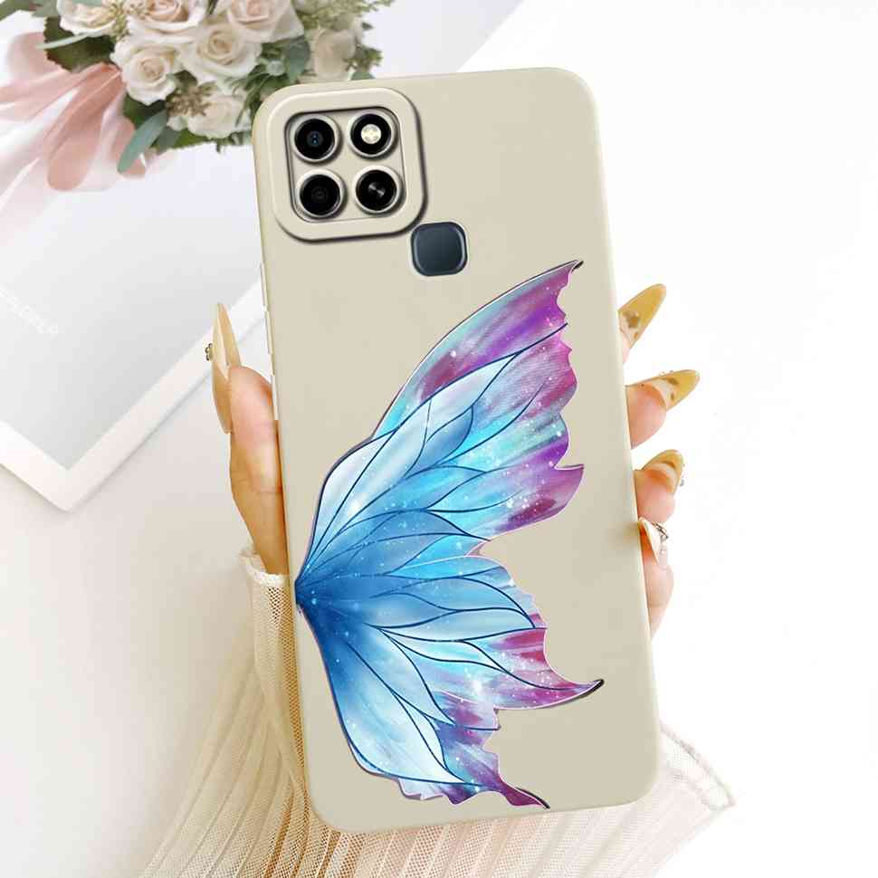 For Infinix Smart 6 2021 Case X6511 Cute Cat Butterfly Cover Silicone Soft Phone Cases For Infinix Smart 6 Smart6 Back Cover