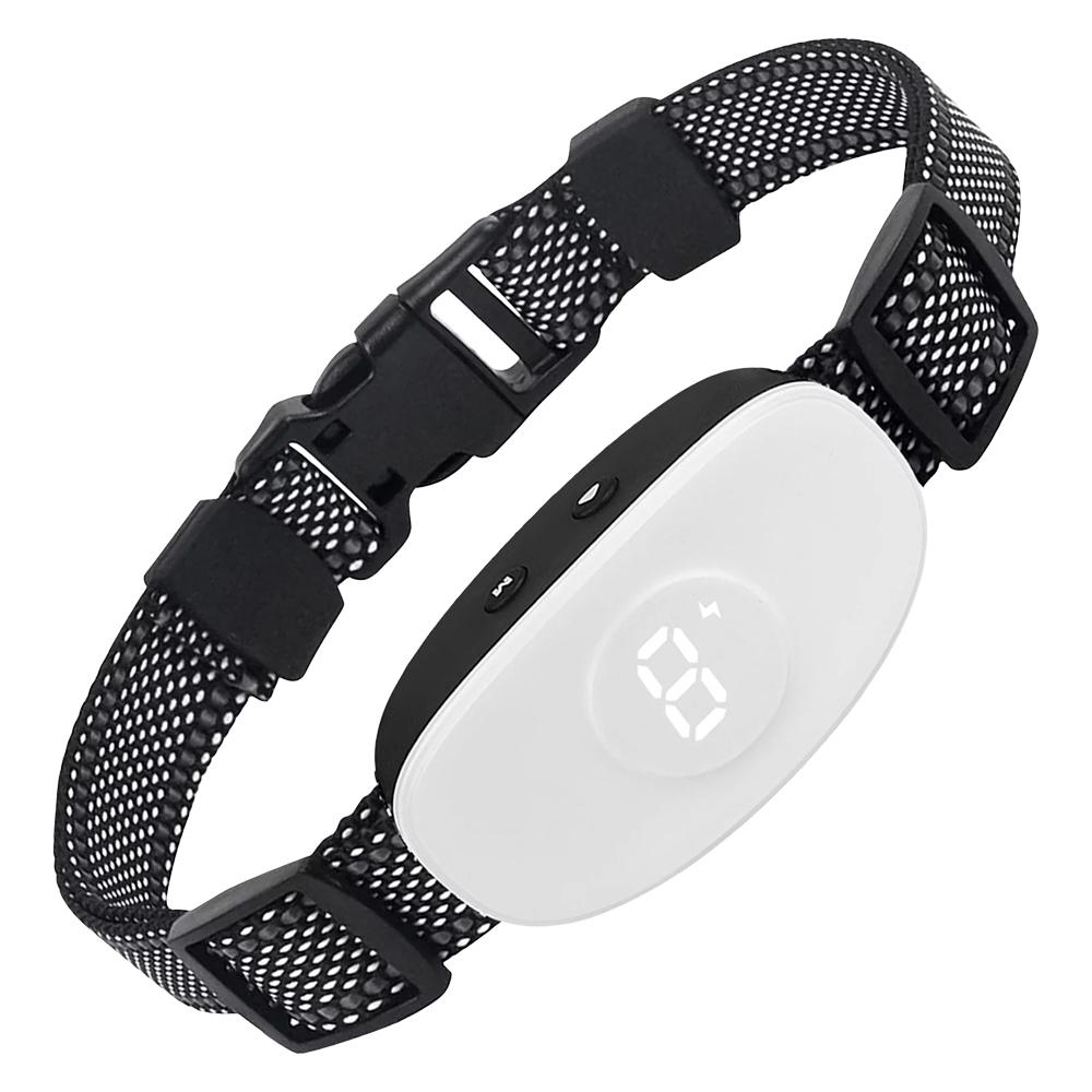 2025 Новый Умный Ошейник от Лая Собак Перезаряжаемый Вибрационный Ошейник Anti Barking Stop Лая Умный Тренировочный Ошейник Регулируемая Чувствительность белый