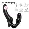 Strap-on Double Heads Dildo Vibrators Sex Toys for Women Couple Exotic Accessories Vagina Prostate Massager Oral for Men