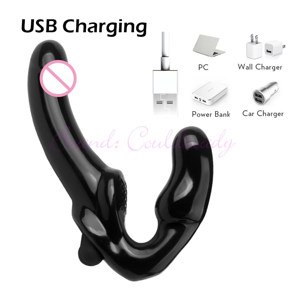 Strap-on Double Heads Dildo Vibrators Sex Toys for Women Couple Exotic Accessories Vagina Prostate Massager Oral for Men
