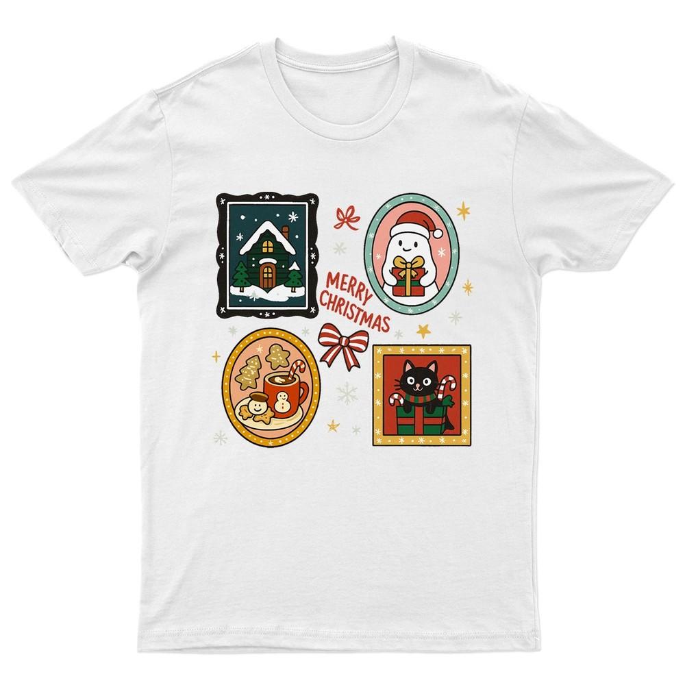 Merry Christmas Holiday Santa TShirt Unisex Gift Retro Seasonal Funny Xmas