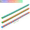 6 Pack 24 Links Wacky Tracks Snap and Click Fidget Toys, Finger Sensory Toys, Snake Puzzles for Stress Relief, Party Bag Fillers, Party Favours,