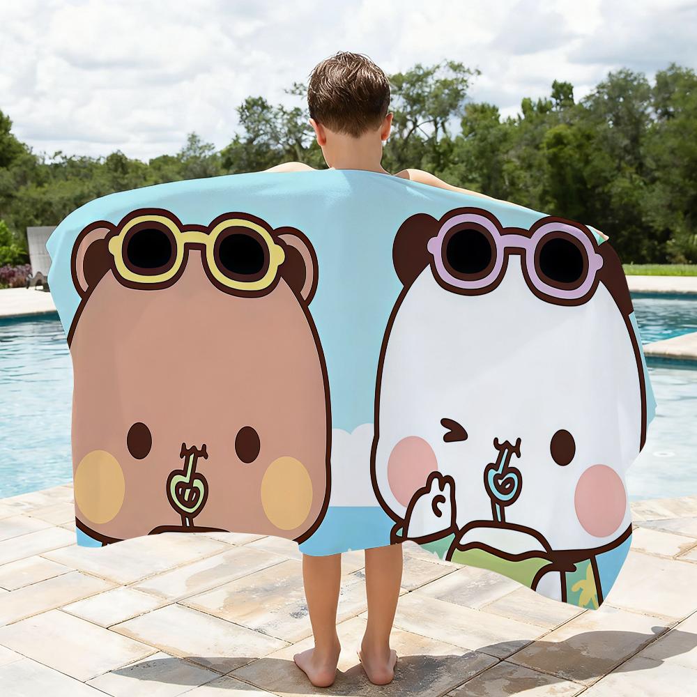Kawaii Cartoon Bubu Dudu Towel Quick Drying Beach Towels Are Suitable For Swimming Pools Camping Yoga And The Gym