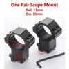 25.4/30mm Rifle Scope Mounting Ring Flashlight Dovetail Picatinny Rail Base Fixed Aluminium Stop Pin Hunting