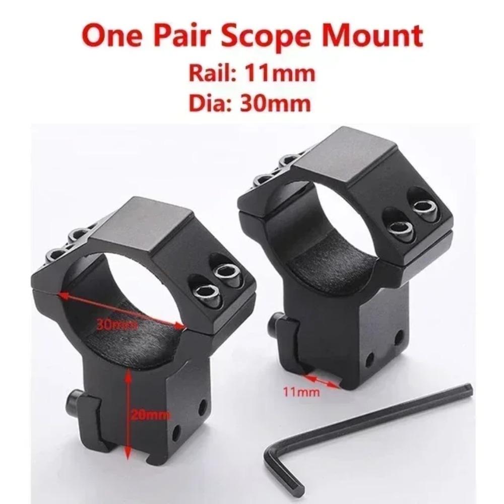 25.4/30mm Rifle Scope Mounting Ring Flashlight Dovetail Picatinny Rail Base Fixed Aluminium Stop Pin Hunting