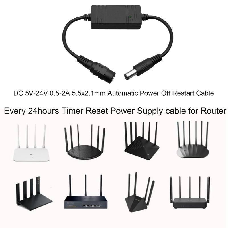 Router Rebooter WiFi Reset Router Timing Restart Module Timing Automatic Power Off Reset Restart Control Line 5V-24V
