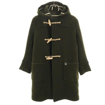Wool Blend Duffel Coat Khaki Women Used