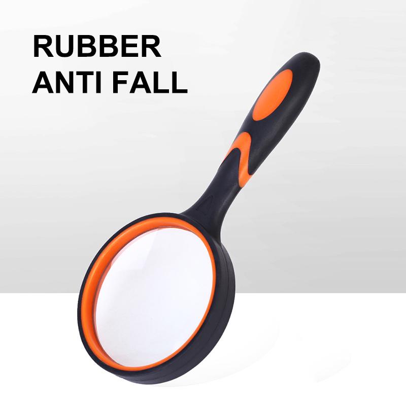 75mm Handheld Magnifying Glass 10x For Kids Seniors Non-Slip Reading Magnifier Lens For Classroom Science Nature Exploration