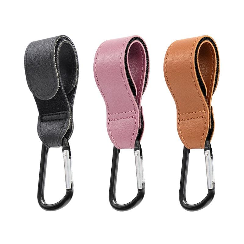 PU Leather Baby Bag Stroller Hook Pram Rotate 360degree Rotatable Cart Organizer Pram Hook Crochet Stroller Accessories