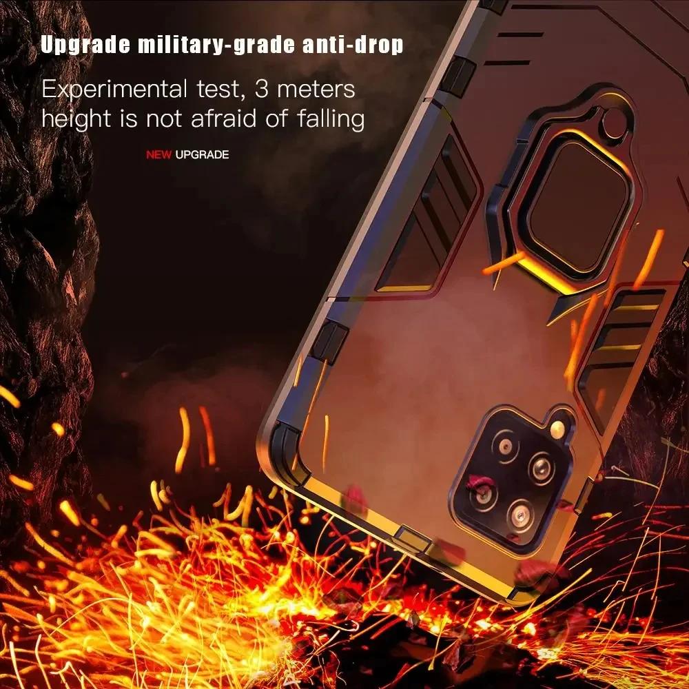Shockproof Hard Armor Cover Case for Samsung Galaxy A14 5G A54 A34 A73 A53 A33 A23 A13 A52 A52S Magnetic Ring Stand Back Cover
