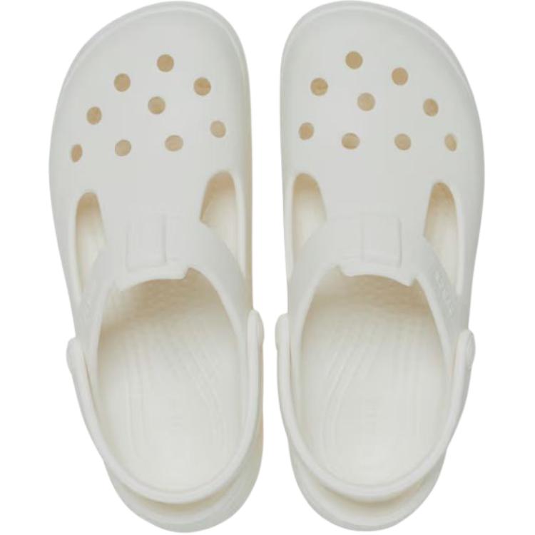Crocs Classic Clog Mary Jane Versatile Comfortable Non-Slip Durable Low-Top Sandals Kids Sandals White 210615-0WV