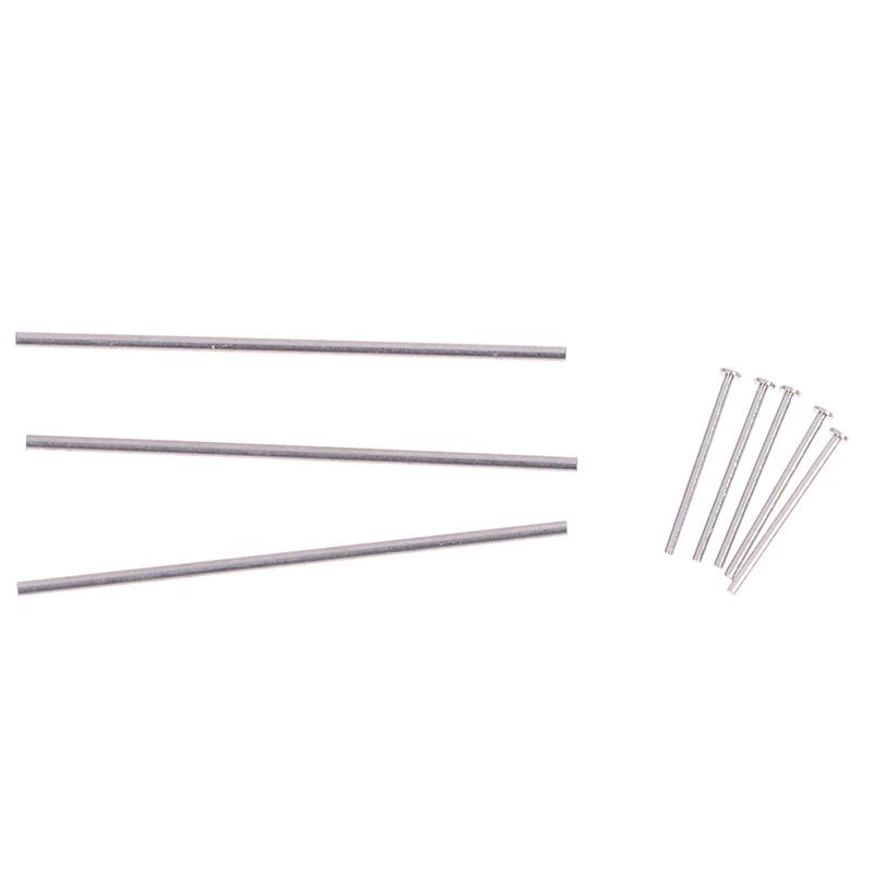 1set 1/64 0. 8x25mm/28mm 1: 64 Car Alloy Wheels Axle Hollow Shaft W Nails Pin for HW/Matchbox/Tomeca Model Cars
