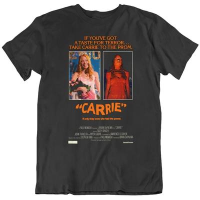 Carrie Hororový Film Plakát Fanoušek Černé Tričko