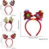 Vibrant Christmas Headbands With Shining Cartoon Reindeer Antlers Ideal For Holiday Decorations And Parties