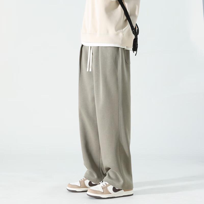 Dingfengbaoluo Men's High Street Straight-Leg Casual Sports Pants WH5609