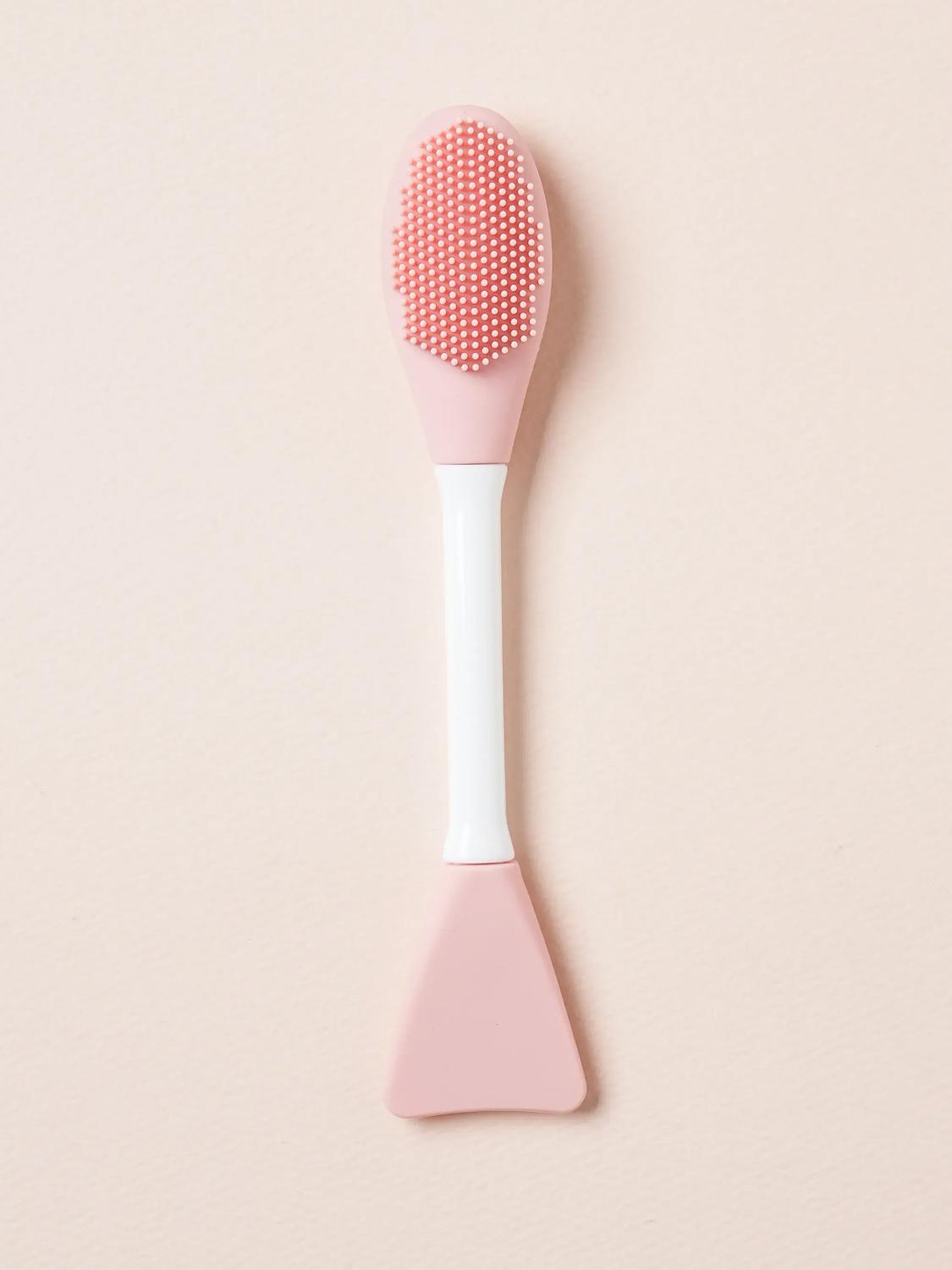 Silicone Dual-Sided Facial Cleansing & Mask Applicator Brush 1ea
