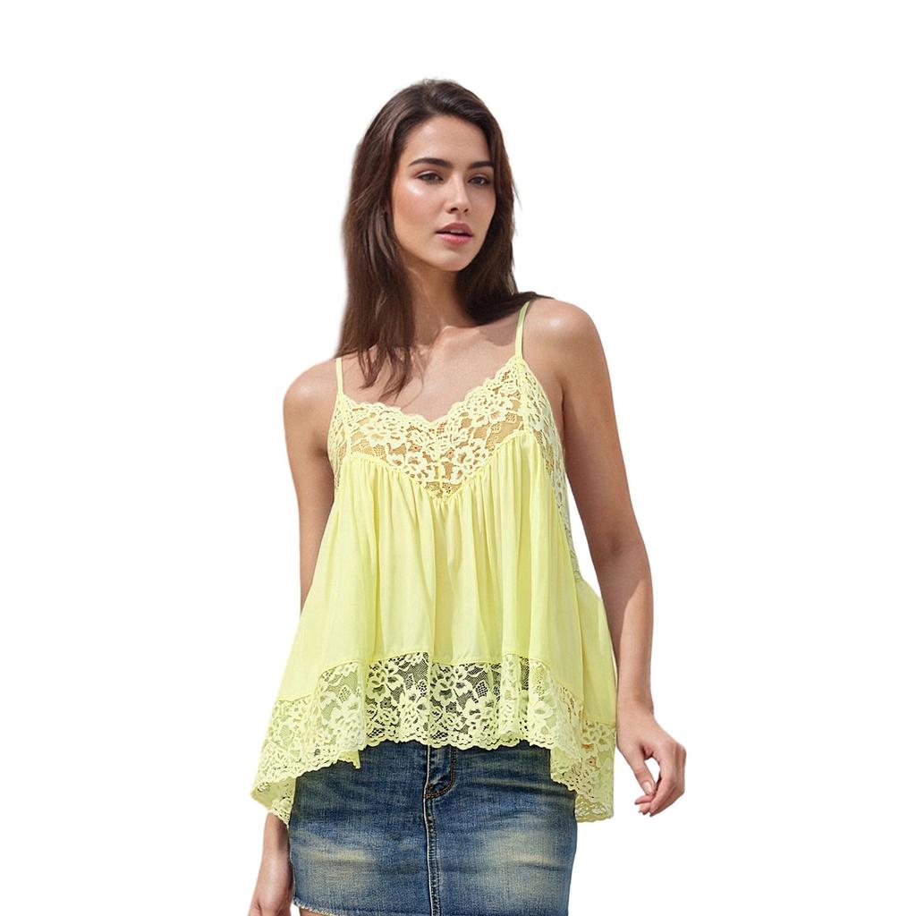 Sexy Lace Suspender Summer Top European and American Women's Clothing
