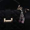Flower Star Love Bow Strawberry Pendant Girly Pink Bag Charms Acrylic Student Women Bag Car Jewelry Gifts Bag Charm