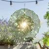 Elegant 3D Metal Wind Chime & Directional Indicator - Whimsical Spiral Design, No Electricity Required - Perfect for Garden or Home Decora