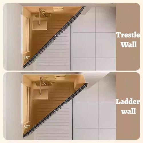 Stainless Steel Closet Pole Holder with Adjustable Flange Sockets, Round Extension Rod for Angled Walls, Wardrobe Clothes Hanging Flange Holder Bracke