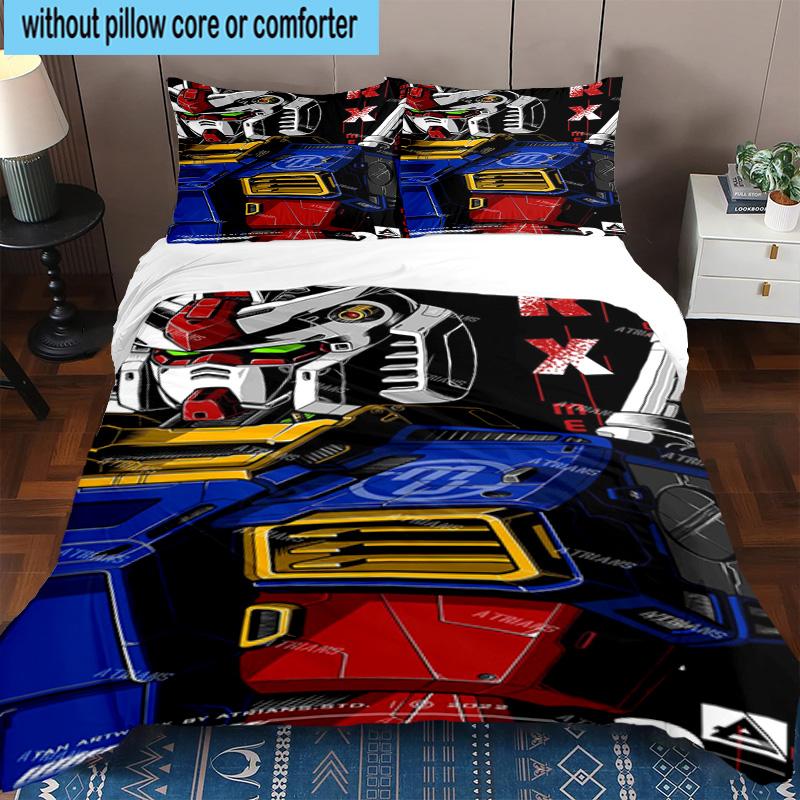 3PCS Mecha Armor Robotic Design 3pcs Bedding,Including 3PCS Duvet Cover And 2pcs Pillowcases Perfect for Christmas,Ideal for Bedroom, Dormitory