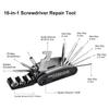 16 In 1 Bike Tool,Multi Wrench,Pump Tire Patch,Repair Tool Kit for Mountainbike E-bike Bicycle,Hex Spoke Cycle Screwdriver Tool