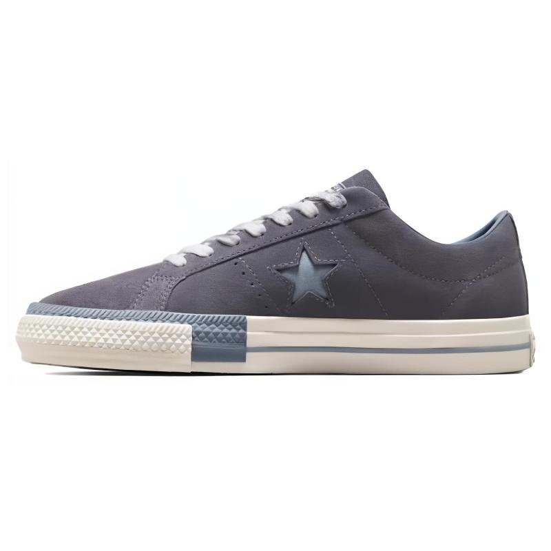 Converse One Star Pro Round-toe Lace-up Warm, non-slip and wear-resistant low-top board shoes Unisex Slate Grey