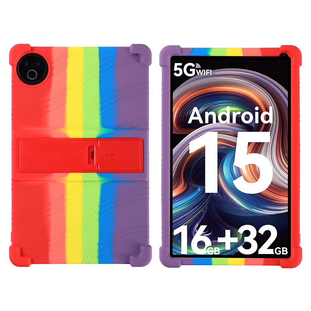 Kids Friendly Shockproof TPU Case for Evermyth KB1001 10, Full Coverage Bumper with Adjustable Kickstand, Multiple Colors