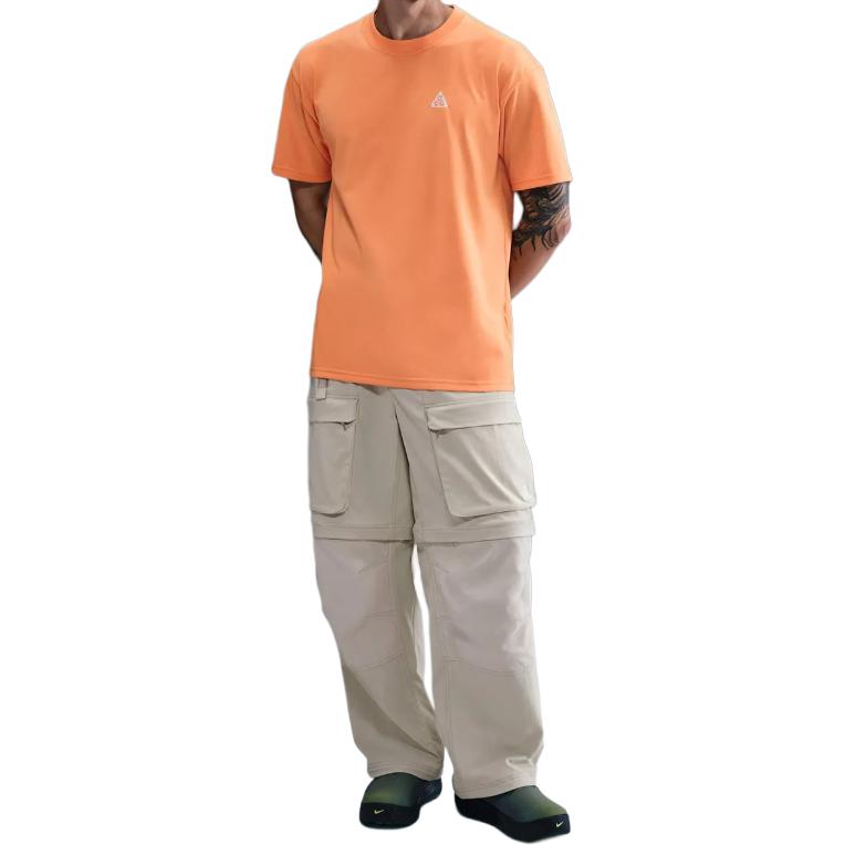 Nike Clothing T Shirts Men's Orange Crew Neck HJ0799-833