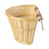 Retro Rattan Bike Front Basket Bicycle Cycling Handlebar Cargo Storage Container  with Belt for Bicycle Parts Accessories