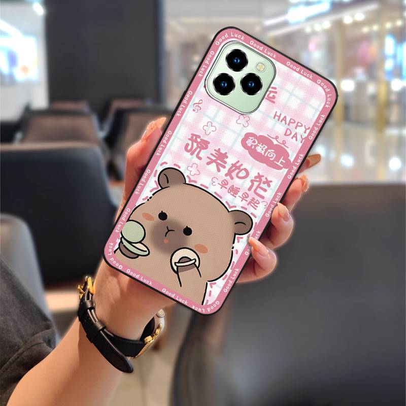 TPU Couple Phone Case For Oukitel C21 Pro Soft case Cartoon Cute Fashion Design Dirt-resistant Protective Anti-dust