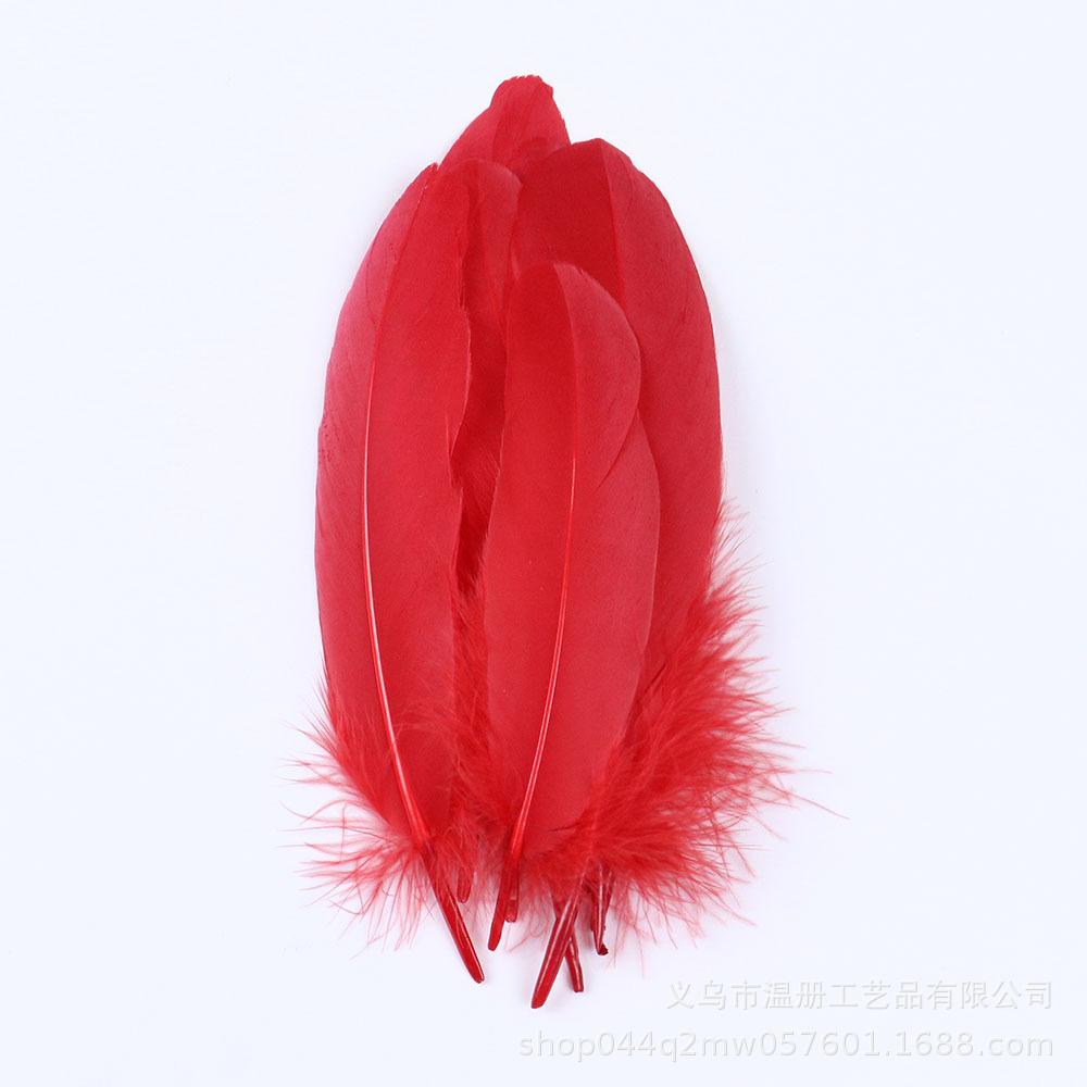 High-Quality Colored Goose Feathers Large Floating Feathers Children'S Handmade Clothing Materials Macaron Feather Accessories