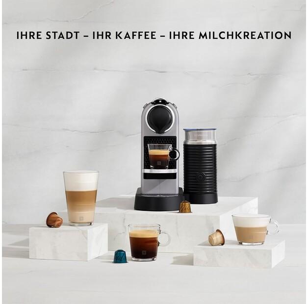Capsule Coffee Machine Krups XN 761B New CitiZ & Milk Silver