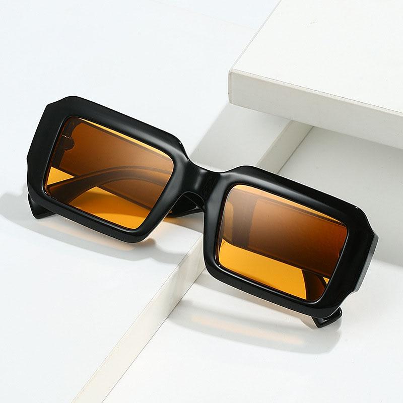 Rectangle Shape Men's Sun Glasses European American Style Anti-reflective Sunglasses for Women Holiday Travelling Sun Glass