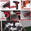 Cordless Drill Driver Kit 12V Power Drill Set 50PCS Electric Drill Brushes Set 18+1 Clutch Screw