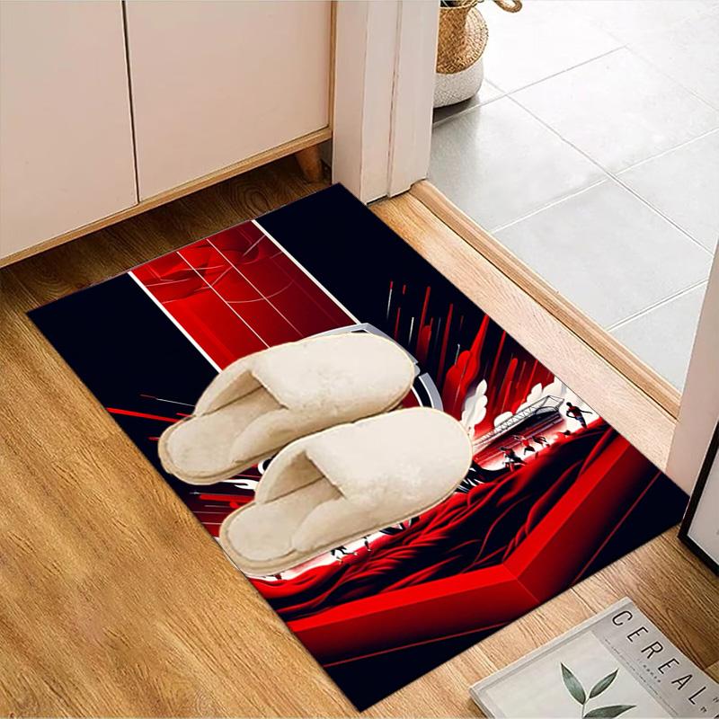 Arsenal Football Club Wappen Aufdruck Büro Teppich Stuhl Kissen Eingangsbereich Teppich, Teppiche für Wohnzimmer, Schlafzimmer Weihnachtsgeschenke