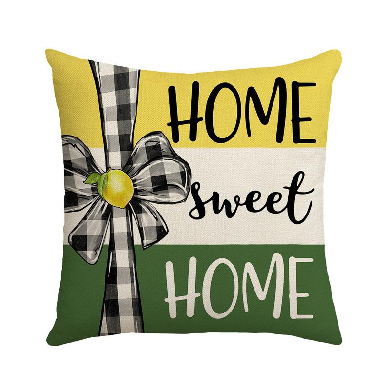 New Modern Simple Summer Lemon Decorative Pillow Nordic Ins Sofa Bedside Living Room Fruit Pillow Cushion