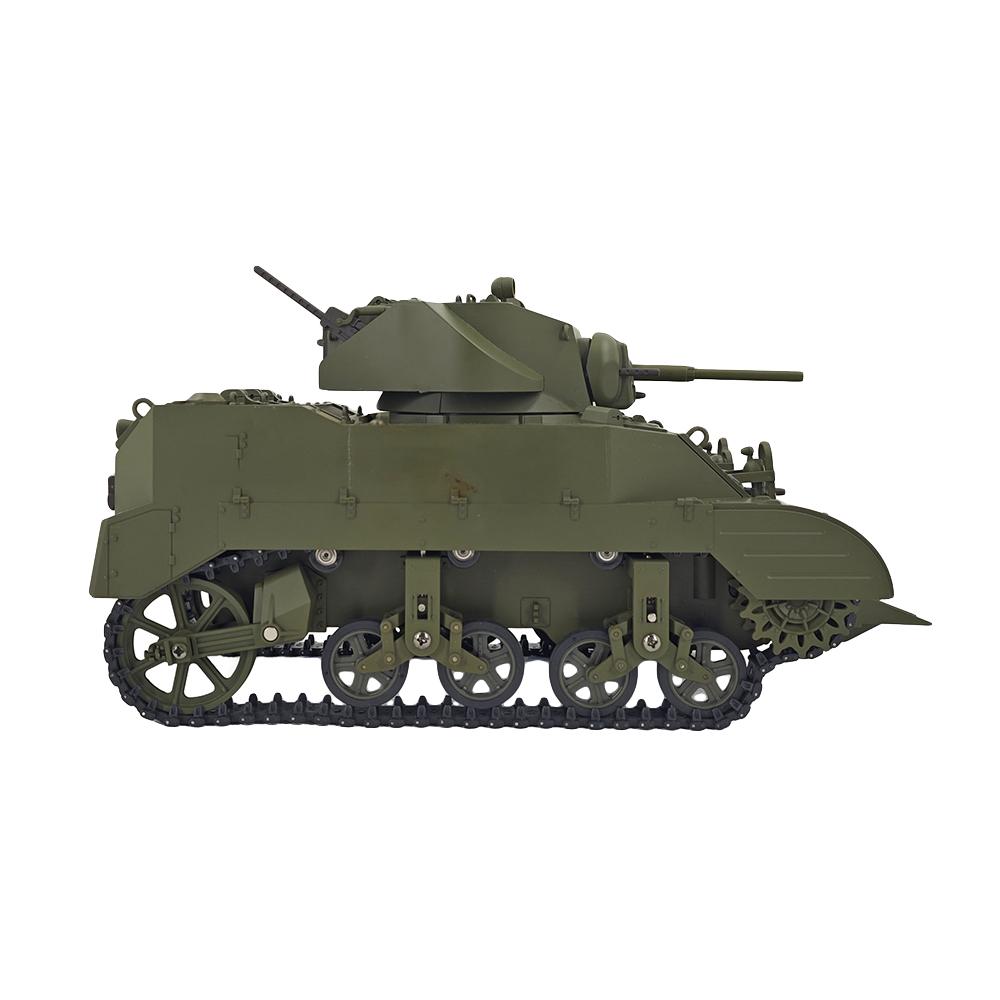 Fjernkontrolltank 1/16 Fullskala fjernkontrolltankleker Simulert lyd og bevegelse 360 ​​grader