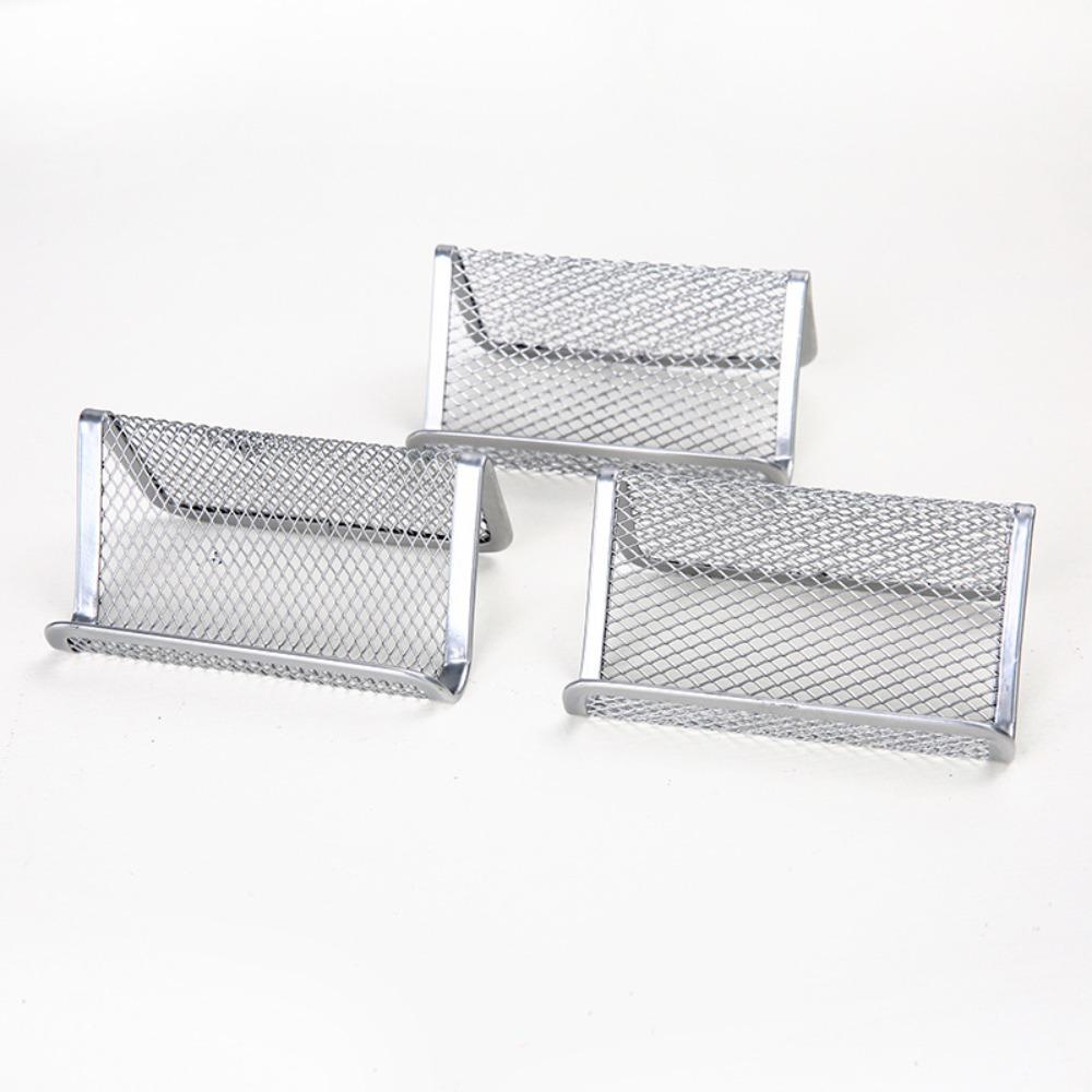 Metal Mesh Mesh Card Metal Holder Display Bracket Name Card Display Holder Decorative