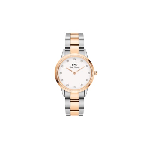 Officially licensed Daniel Wellington DW Women's Iconic Link Lumine 32mm Watch. Available in rose gold, silver, white, and crystal. A perfect gift for