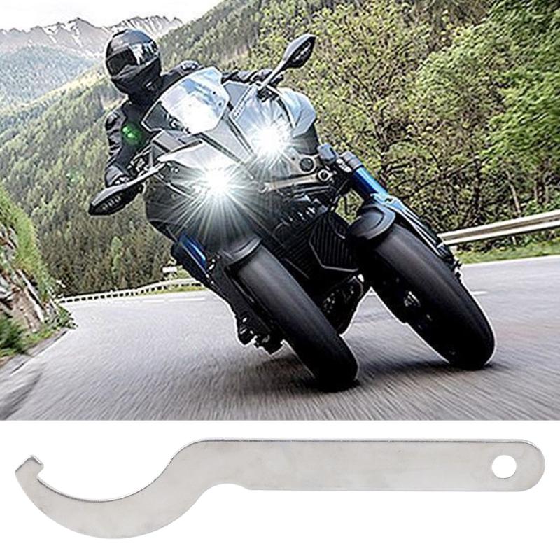 Přenosný profesionální motocyklový klíč na tlumiče pro mechaniky a kutily s ergonomickou rukojetí