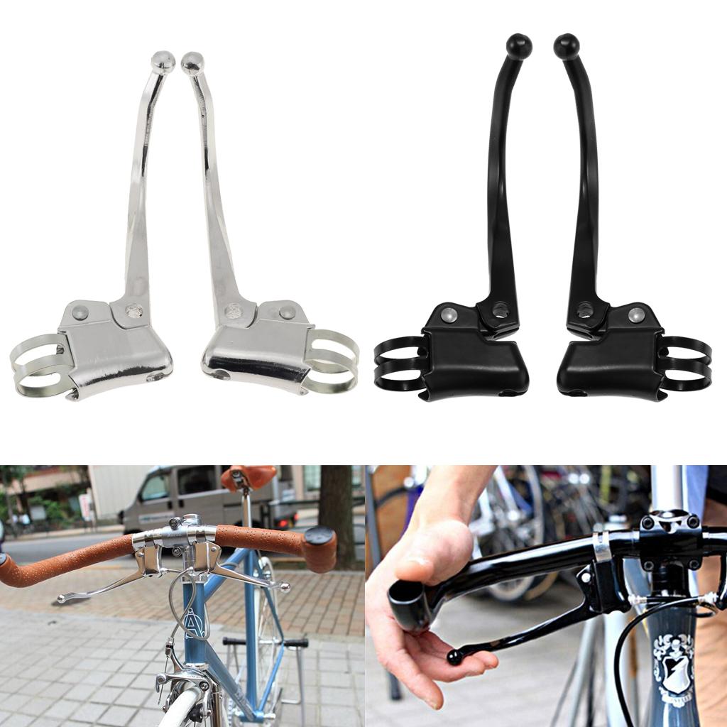 1 Pair Universal Stainless Steel Brake Handle Road Bike Brake Lever