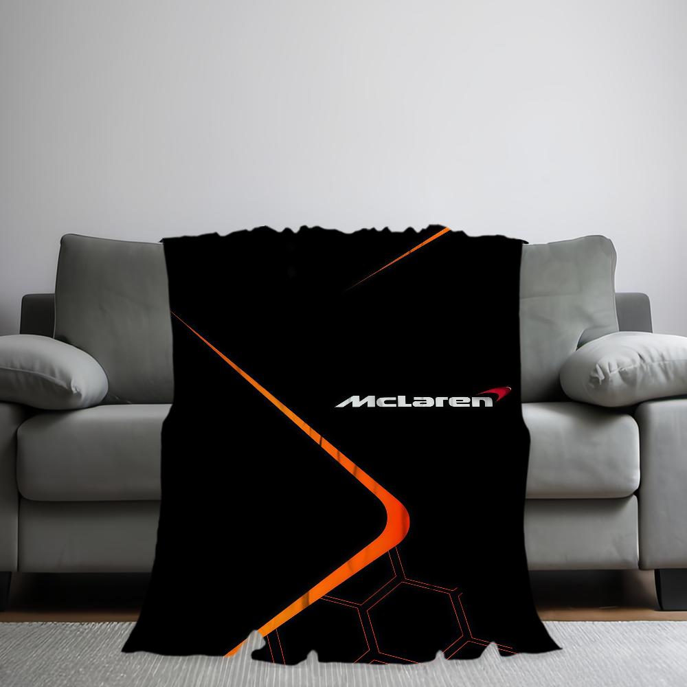 Cool Logo M-M-McLarenS-ES Blanket Flannel warm comfort soft plush blanket For Picnic Beds Sofas Homes And Bedrooms