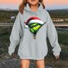 Children's Fashionable Casual Long-sleeved Loose Christmas Print Pullover Hooded Sweatshirt